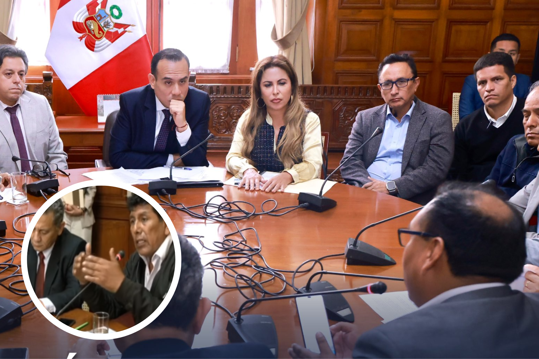 Presidente del Congreso se reúne con transportistas