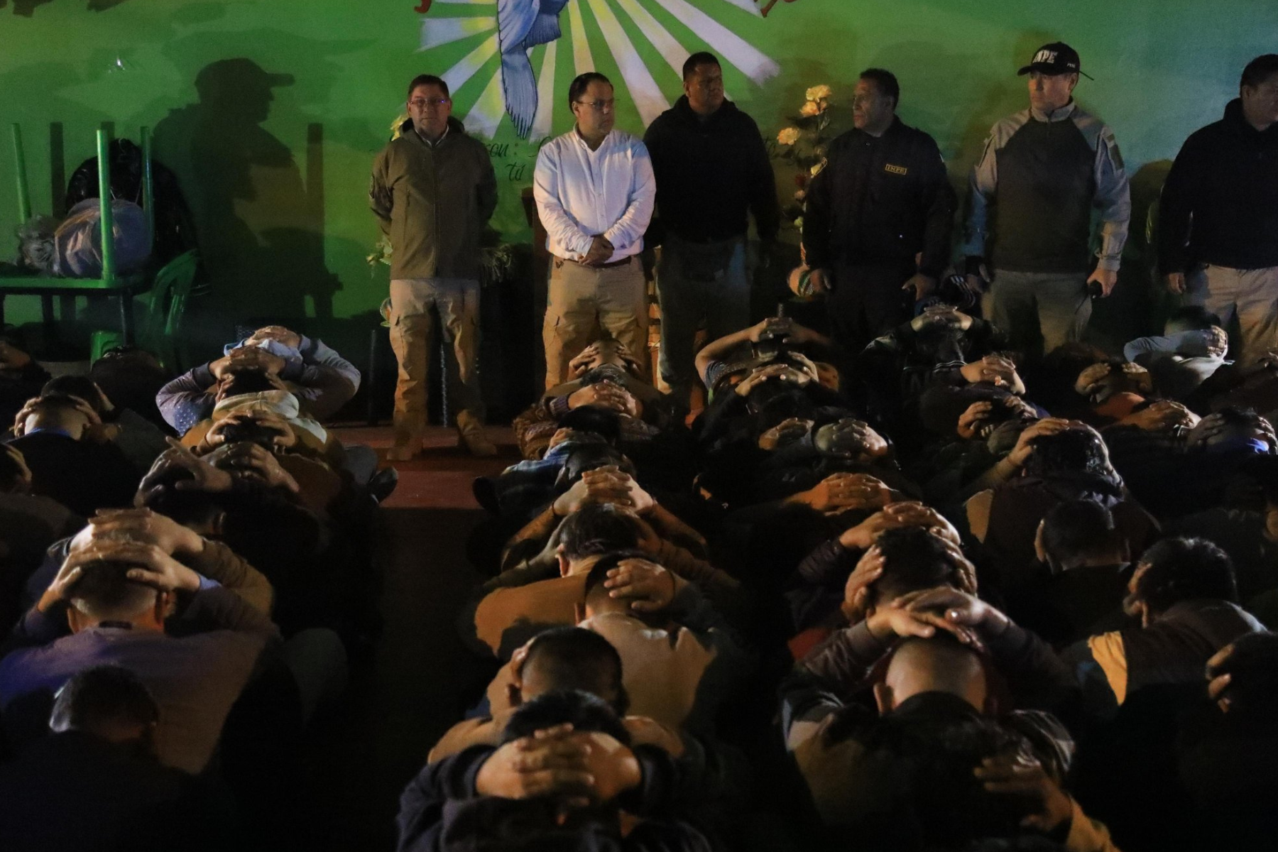 Walter Martínez, ministro de Justicia y Derechos Humanos, lidero la requisa en el penal de Aucallama (Huaral)
