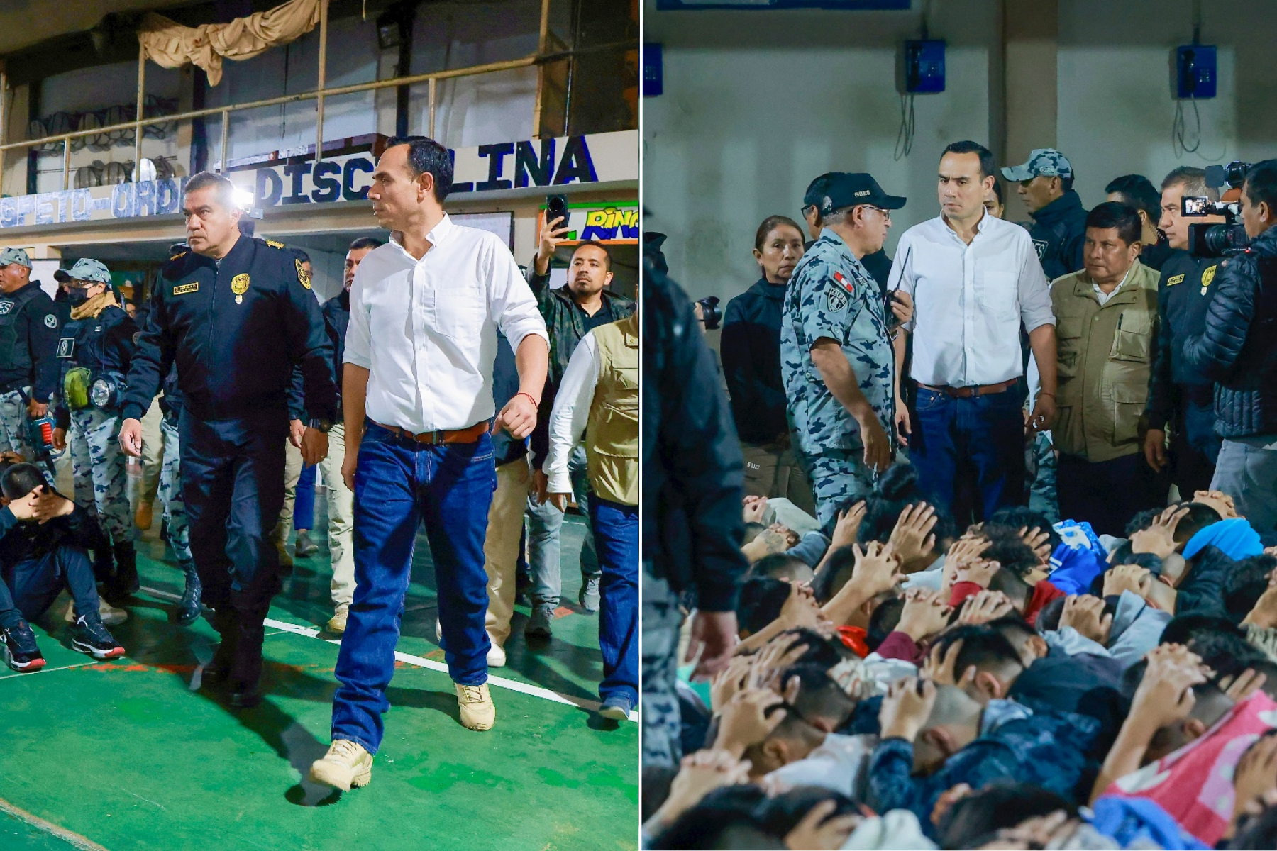Presidente José Jerí lideró operativo 'Ciclón' en penal Castro Castro