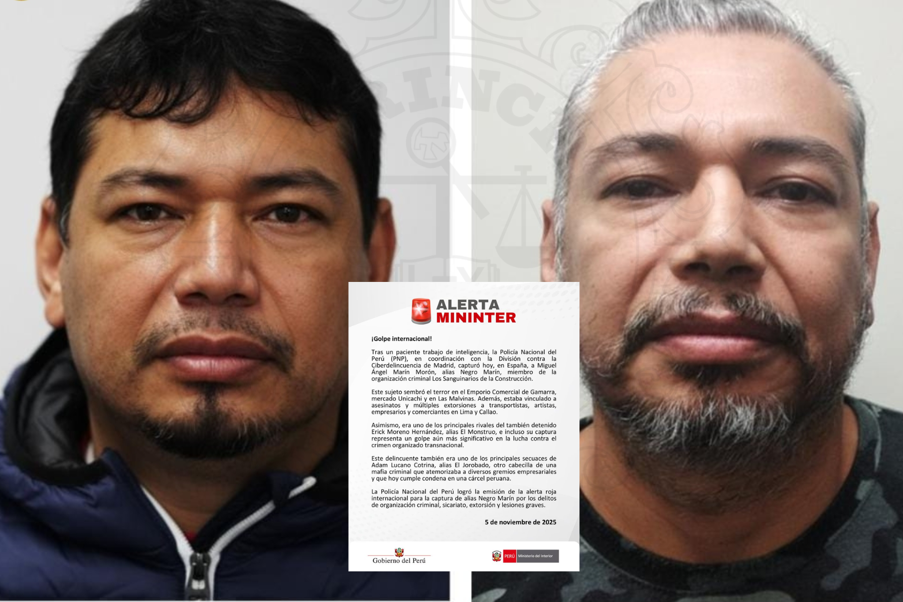 Capturan a Negro Marín en Madrid