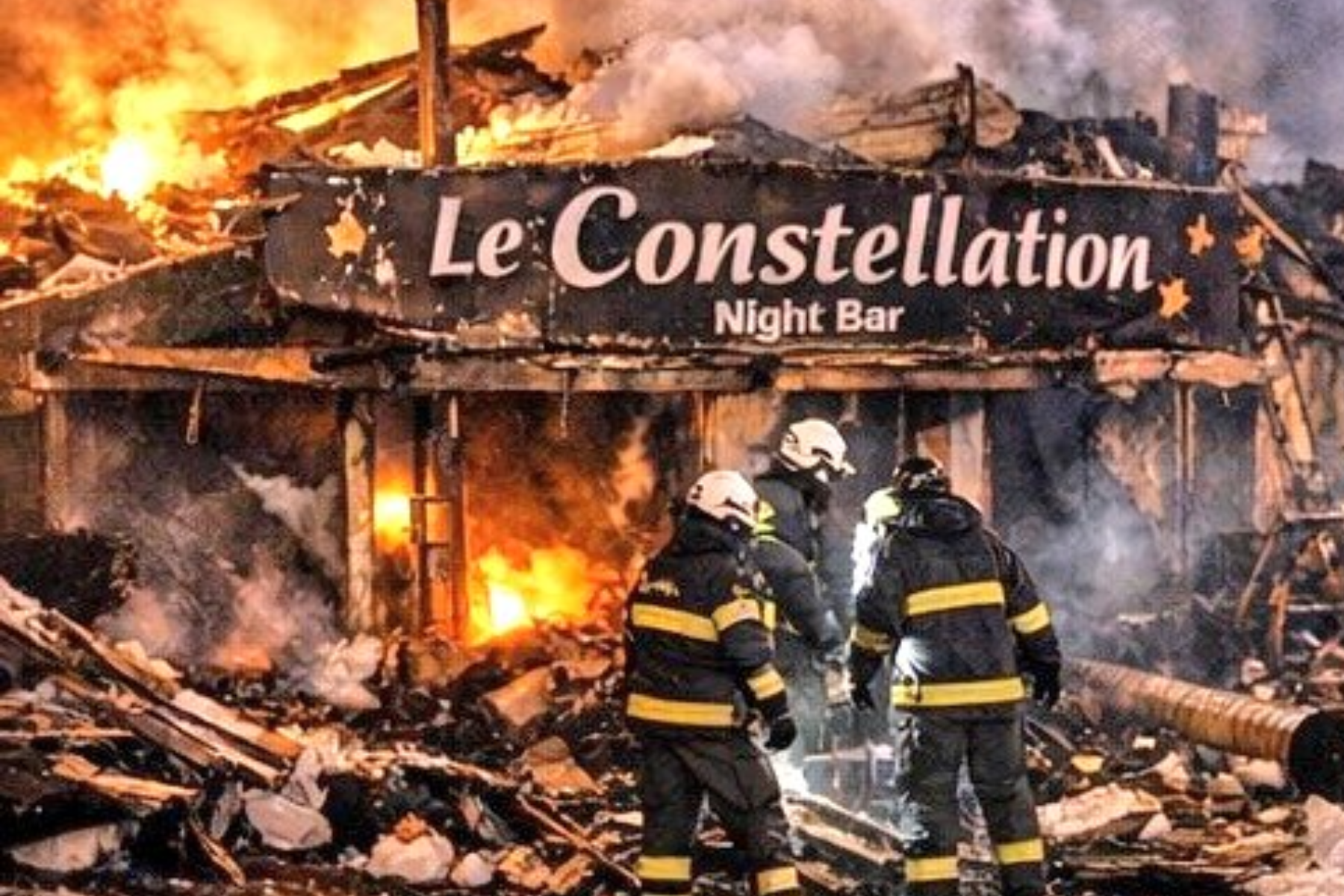 Incendio en Suiza.