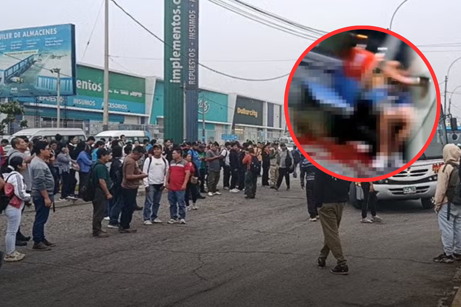 Plantón de conductores por ataque a cobradora.