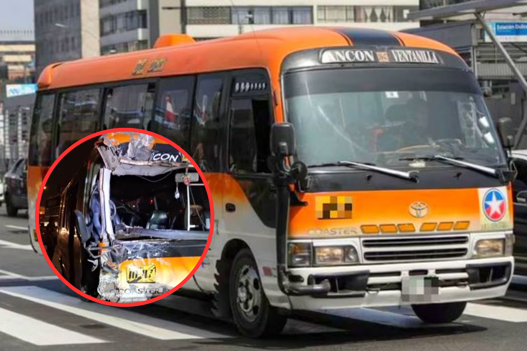 Choque entre 'Anconeros' en la Panamericana Norte.
