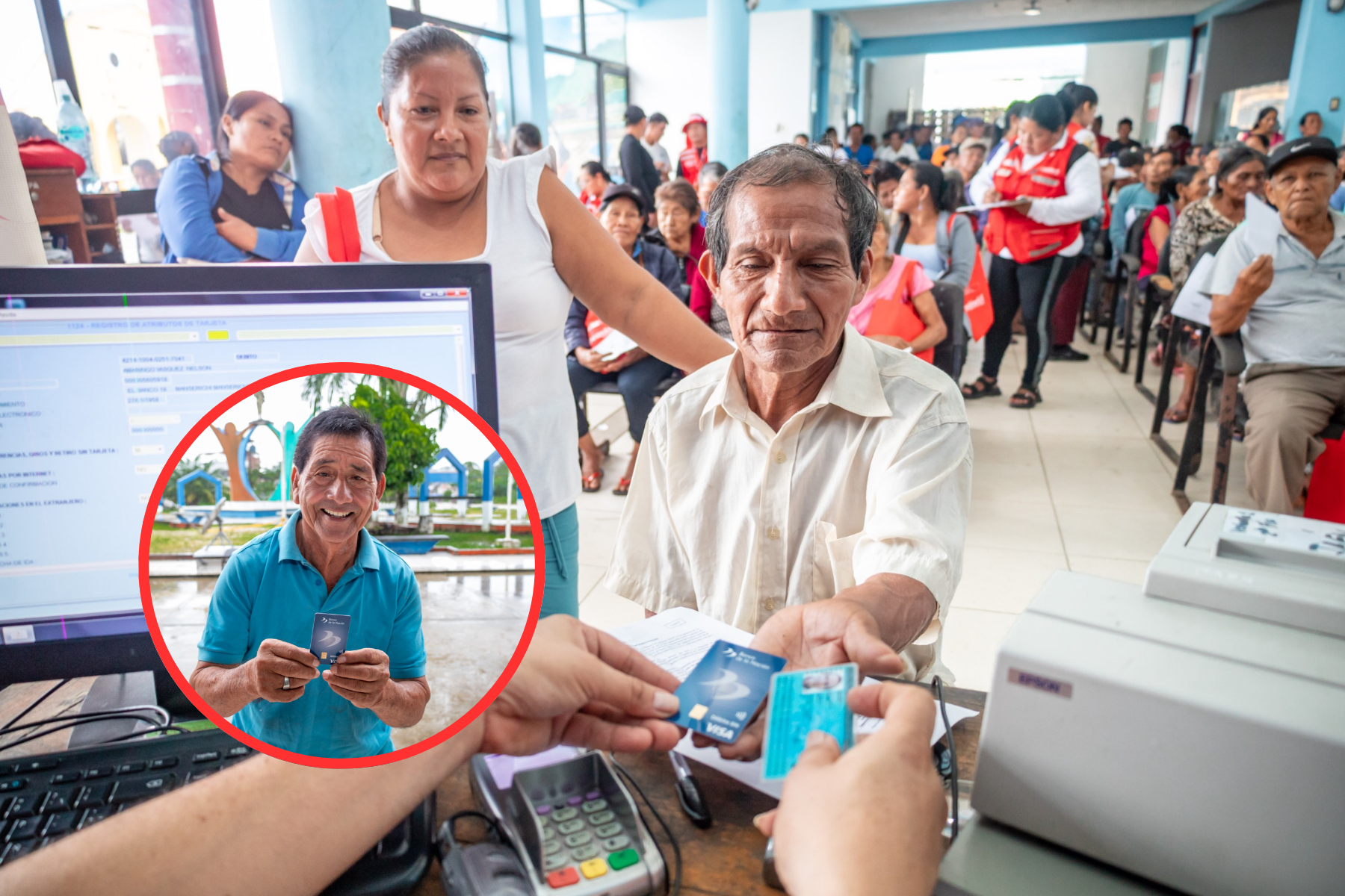 Entrega de tarjetas facilita el cobro de Pensión 65 en comunidades alejadas de Loreto.
